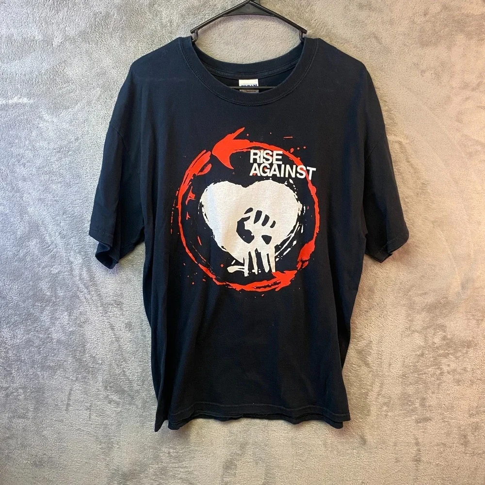 Rise Against Spring 2011 US Tour T-Shirt Large Black Gildan